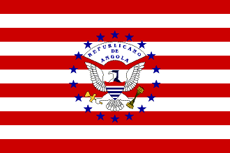 [Republican Party of Angola (P.RE.A.) flag]